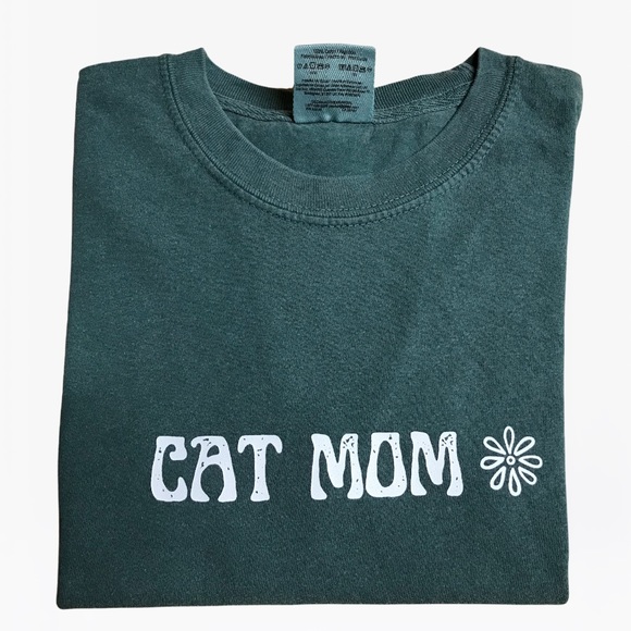 CAT MOM Unisex Adult 100% Cotton Crewneck T-Shirts - Various - Picture 7 of 10